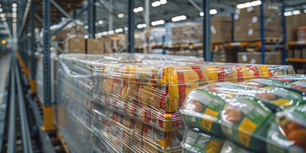 Un magazzino stipato di generi alimentari